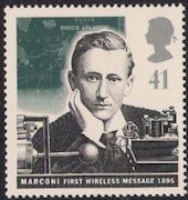 INGLATERRA - G. MARCONI - Centenario de la 1� emision de radio